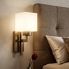 Eliante Modern Wall Lights Mild Steel & Fabric Material Antique & White Finish