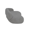 Luxelounge Wood 3 Seater With Upholstery Non Storage Sofa In Grey Colour