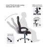 Ettorez Amaze Premium Leatherette High Back Chair In Brown Colour