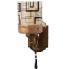 Eliante Modern Wall Lights Mild Steel & Glass Material Antique & Champaign Finish