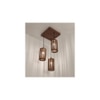 Casa Brown Solid Wood Cluster Hanging Light