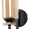 Eliante Modern Wall Lights Mild Steel, Wood, Glass & Glass Material Brown, Gold & Golden Finish
