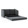 Kobi 2 Seater Fold Out Sofa Cum Bed in Charcoal Haze Colour