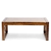 Hudson Sheesham Wood Coffee Table In Teak Finish