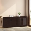 Bennis 21 Pair Shoe Rack in Dark Walnut Finish