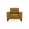 Verona Essential 1 Seater Fabric Sofa In Ochre Colour