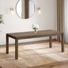 Atlas Solid Wood 8 Seater Storage Dining Table In Danish Walnut Finish