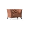 Weston 1 Seater Luxury Italian Leather Sofa In Cognac