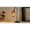 Multicolor Mosaic Glass Zig Zag Curvy Table lamp with Iron Base (EN08)