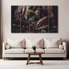 The Castle Decor Lord Buddha Meditation Wall Art Framed Painting 27x48 Inch (Style 23)