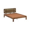 Seaside Solid Wood Queen Size Non Storage Bed In Provincial Teak Finish