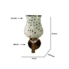 Devansh Metal Electric Wall Light in Gold Colour with Multi Shade Count of 1 Light