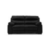 Thiene 2 Seater Leather Sofa in Licorice Colour