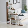Wolabey Engineered Wood Bookshelf with Brown Maple & White finish