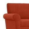 Oxford 1 Seater Fabric Sofa in Lava Colour