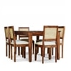 Kenvora Solid Wood 6 Seater Dining Table in Provincial Teak Finish