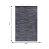 Jaipur Rugs Textured Wool And Viscose 5x8 Feet Smoke Grey Hand Tufted Rug Carpet