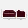 Arab Velvet 2 Seater Sofa Maroon Color