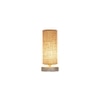 Chase Beige Jute table lamp with White Brushed wood base