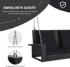 Carry Bird Wicker Patio Furniture Outdoor Balcony Swings In Brown And Black Colour
