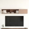 Sydney Modular Wall-Mounted Shelf in Beige High Gloss Finish