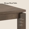 Atlas Solid Wood 6 Seater Dining Table With Rickman Lounge Chairs