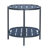 Crema Outdoor Table Set with 1 Table and 2 Chairs Gun Metal In Grey