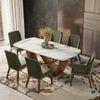 Paloma 6 Seater Pluto Spanish Ceramic Dining Table With Anderson Dining Chairs