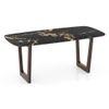 Adria Dining Table With Set Of 6 Celia Accent Dining Chairs