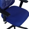 Zeeazyana Mid Back Ergonomic Chair in Blue Colour