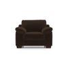 Esquel Premium 1 Seater Fabric Sofa in Dark Earth Colour