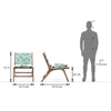 Maureen Rest chair -Finish - Teak,Fabric- Chitra Velvet-Mint