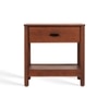 Coco Solid Wood Bedside Table in Brown Colour