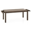Atlas Crest Storage Solid Wood Dining Table With 6 Reed Cane Chairs (Finish : Danish Walnut, Chair Colour : Macadamia Brown Hopsack Weave)
