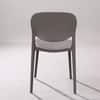 Kepler Brooks Serena Cafeteria Dining Chair in Grey Colour