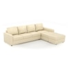 Apollo Compact Sofa (Colour : Cream, Cushion : Hard, Seating Capacity : Right Aligned 3 Seater + Right Aligned Chaise + Ottoman)
