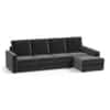 Apollo Sofa (Colour : Pebble Grey, Cushion : Hard, Back Type : High Back, Seating Capacity : Right Aligned 3 Seater + Right Aligned Chaise)