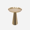 Metalsmith Metal Side Table in Gold Finish