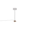 Drake Grey Cotton Shade Floor Lamp