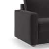 Apollo Compact 3 Seater Fabric Sofa in Pebble Grey Colour