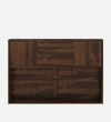 Kambry Solid Wood Queen  Size Upholstered Bed With Box Storage (Provincial Teak Finish)