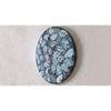 Penland Black Blue Colour Engineered Wood Wall Clock with handpainted leaves bFashions