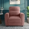 Alvaro Velvet 1 Seater Sofa Pink Color