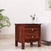 Cabalo Solid Wood Side Table in  Honey Oak Finish