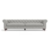 Winchester Essential 4 Seater Fabric Sofa in Vapour Grey Colour