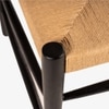 Saanra Solid Wood Dining Chair in Black Colour