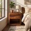 Nima Solid Wood One Drawer Bedside In Provincial Teak Finish