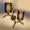Devansh Metal Electric Wall Light in Gold Colour with Black Shade Count of 2 Lights