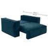 Skult  Pull Out Sofa cum Bed  in T Blue Colour