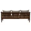 Colen 3 Seater Seater Wooden Sofa in Grey Fabric